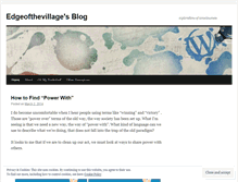 Tablet Screenshot of edgeofthevillage.wordpress.com