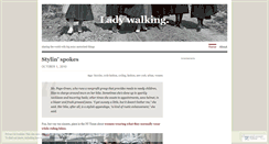 Desktop Screenshot of ladywalking.wordpress.com