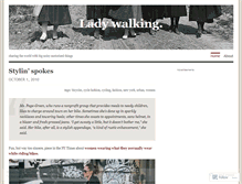 Tablet Screenshot of ladywalking.wordpress.com