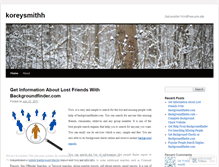 Tablet Screenshot of koreysmithh.wordpress.com