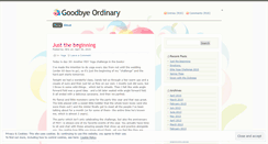 Desktop Screenshot of goodbye0rdinary.wordpress.com