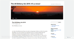Desktop Screenshot of briberyact.wordpress.com