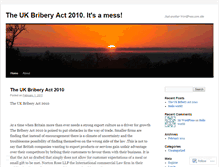 Tablet Screenshot of briberyact.wordpress.com