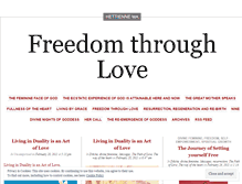 Tablet Screenshot of freedomthroughlove.wordpress.com