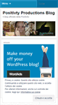 Mobile Screenshot of positivityproduction.wordpress.com