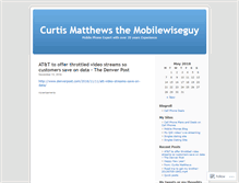 Tablet Screenshot of curtismatthews.wordpress.com