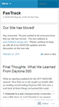 Mobile Screenshot of fastrackracing.wordpress.com