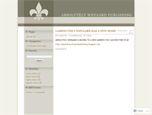 Tablet Screenshot of absolutelywhyaardpublishing.wordpress.com