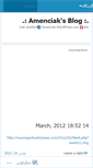 Mobile Screenshot of amenciak.wordpress.com