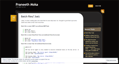 Desktop Screenshot of praneethmoka.wordpress.com