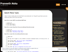 Tablet Screenshot of praneethmoka.wordpress.com