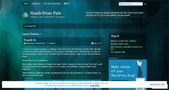 Desktop Screenshot of numbfrompain.wordpress.com