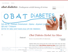 Tablet Screenshot of obatdiabetes1111.wordpress.com