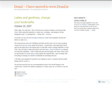Tablet Screenshot of donal.wordpress.com