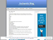 Tablet Screenshot of lischantik.wordpress.com