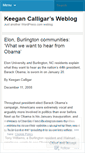 Mobile Screenshot of keegancalligar.wordpress.com
