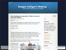 Tablet Screenshot of keegancalligar.wordpress.com