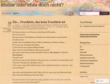 Tablet Screenshot of essbaroderetwadochnicht.wordpress.com