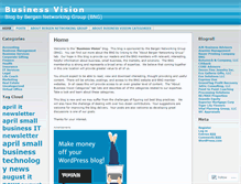Tablet Screenshot of bizvision.wordpress.com