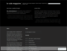 Tablet Screenshot of bsidemagazine.wordpress.com