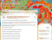 Tablet Screenshot of creativenook.wordpress.com