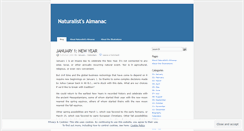 Desktop Screenshot of naturalistsalmanac.wordpress.com