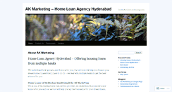 Desktop Screenshot of akmarketing.wordpress.com