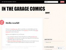 Tablet Screenshot of inthegaragecomics.wordpress.com