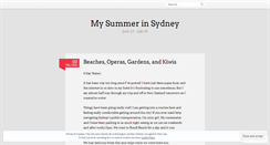 Desktop Screenshot of nikkissummerinsydney.wordpress.com