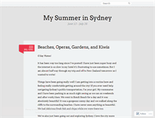 Tablet Screenshot of nikkissummerinsydney.wordpress.com