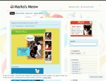 Tablet Screenshot of markomeow.wordpress.com