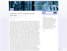 Tablet Screenshot of michiganrealestate.wordpress.com