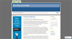 Desktop Screenshot of buysatellitephone.wordpress.com