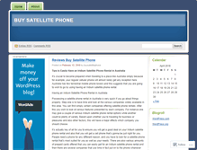 Tablet Screenshot of buysatellitephone.wordpress.com
