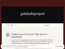 Tablet Screenshot of galahadxproject.wordpress.com