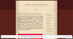 Desktop Screenshot of doncomue.wordpress.com