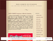 Tablet Screenshot of doncomue.wordpress.com