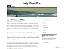 Tablet Screenshot of insignificantcrap.wordpress.com