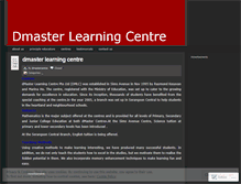 Tablet Screenshot of dmastercentre.wordpress.com