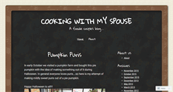 Desktop Screenshot of cookingwithmyspouse.wordpress.com