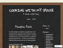 Tablet Screenshot of cookingwithmyspouse.wordpress.com