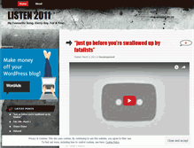 Tablet Screenshot of listen2011.wordpress.com