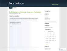 Tablet Screenshot of bocadelobo.wordpress.com