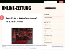 Tablet Screenshot of ozeitung.wordpress.com