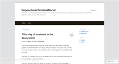 Desktop Screenshot of hopeoutreachinternational.wordpress.com