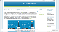 Desktop Screenshot of mnsafeschoolsforall.wordpress.com