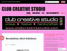 Tablet Screenshot of clubcreativestudio.wordpress.com