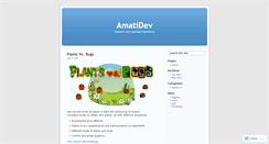 Desktop Screenshot of amatidev.wordpress.com