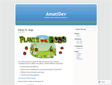 Tablet Screenshot of amatidev.wordpress.com