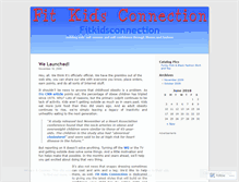 Tablet Screenshot of fitkidsconnection.wordpress.com